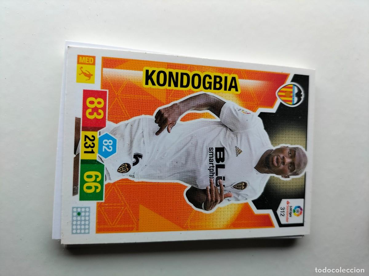 Cromos de F&uacute;tbol: 1 CROMO FICHA PANINI ADRENALYN TEMPORADA 18-19 2018-2019 VALENCIA C.F - KONDOGBIA 312