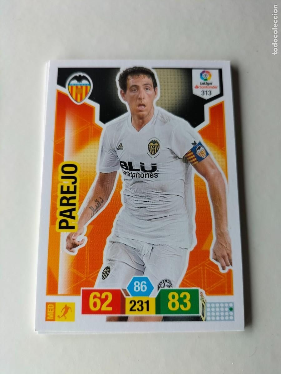 Cromos de F&uacute;tbol: 1 CROMO FICHA PANINI ADRENALYN TEMPORADA 18-19 2018-2019 VALENCIA C.F - PAREJO 313