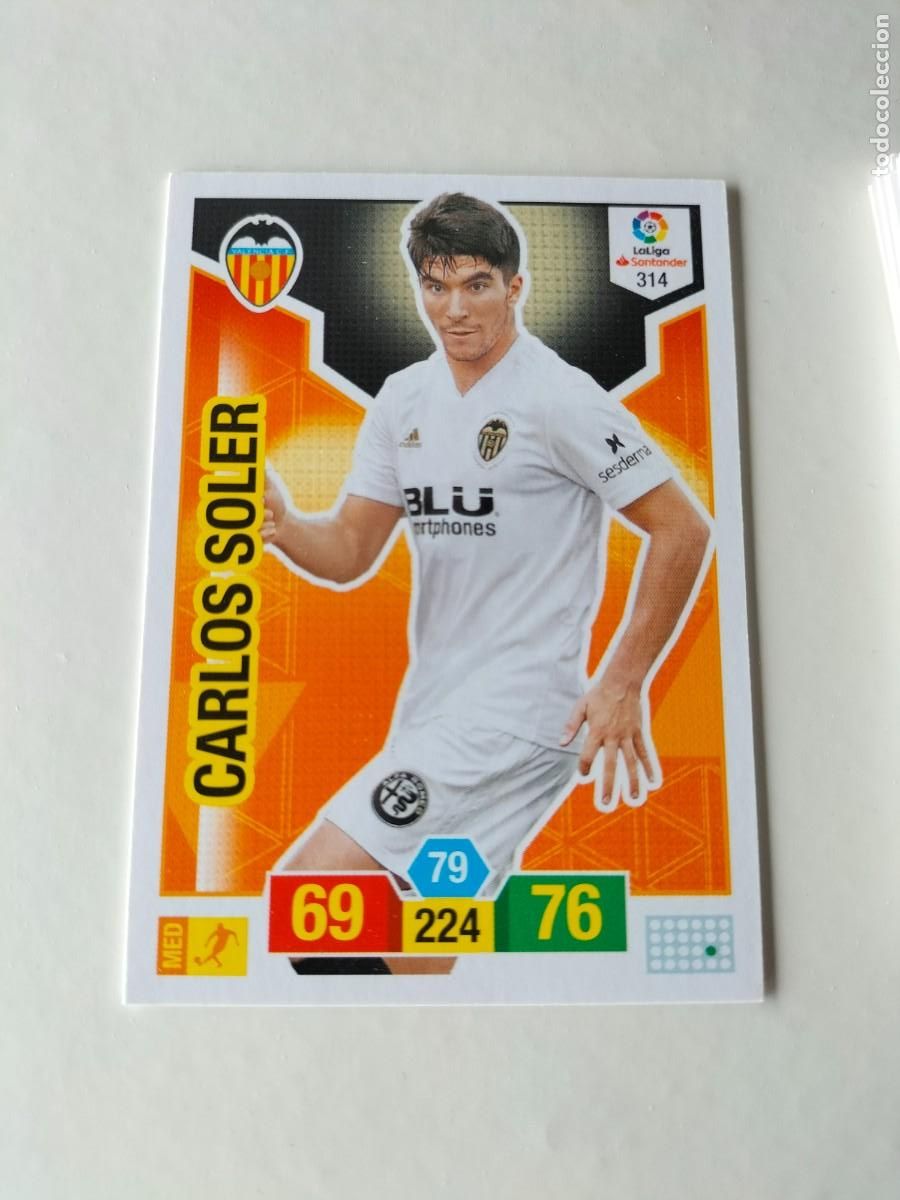 Football Stickers: 1 CROMO FICHA PANINI ADRENALYN TEMPORADA 18-19 2018-2019 VALENCIA C.F - PAREJO 314 CARLOS SOLER