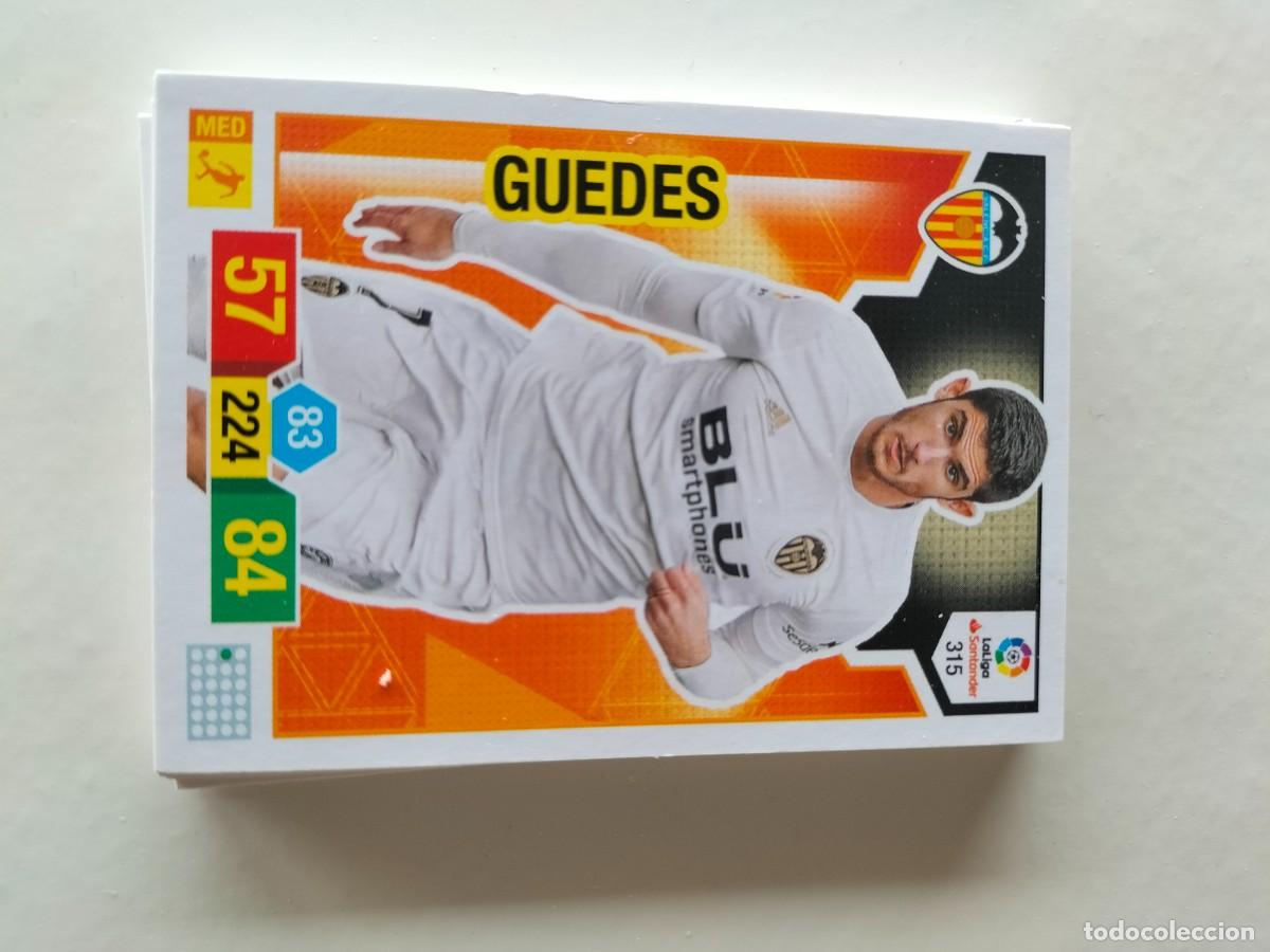Cromos de F&uacute;tbol: 1 CROMO FICHA PANINI ADRENALYN TEMPORADA 18-19 2018-2019 VALENCIA C.F - PAREJO 315 GUEDES