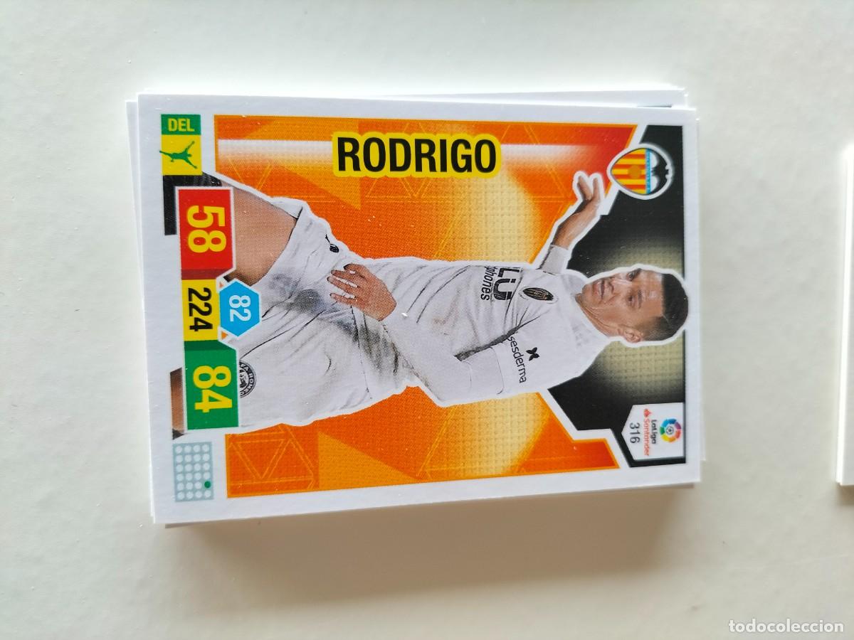 Cromos de F&uacute;tbol: 1 CROMO FICHA PANINI ADRENALYN TEMPORADA 18-19 2018-2019 VALENCIA C.F - PAREJO 316 RODRIGO