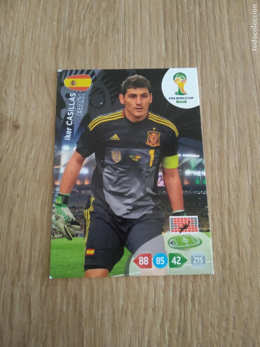 Cromos de F&uacute;tbol: CASILLAS ESPA&Ntilde;A CROMO FUTBOL PANINI ADRENALYN MUNDIAL 2014 WORLD CUP COPA DEL MUNDO