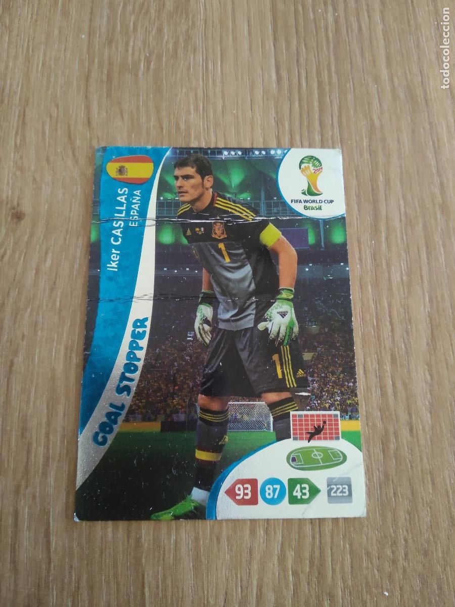 Cromos de F&uacute;tbol: CASILLAS ESPA&Ntilde;A CROMO FUTBOL PANINI ADRENALYN MUNDIAL 2014 WORLD CUP COPA DEL MUNDO