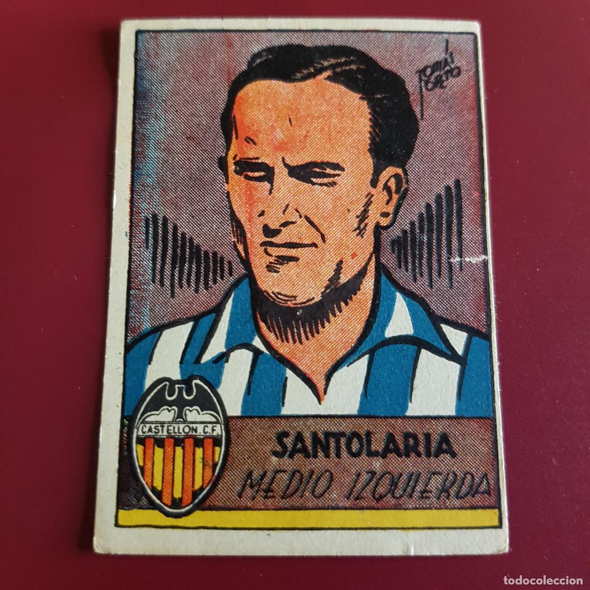Cromos de F&uacute;tbol: CISNE - ALBUM FUTBOLISTICO 1942 42 - CASTELLON - SANTOLARIA - NUNCA PEGADO
