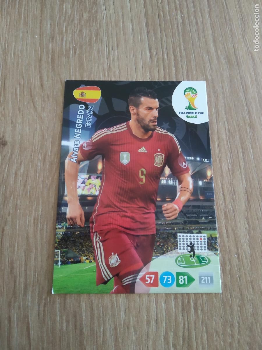 Cromos de F&uacute;tbol: NEGREDO ESPA&Ntilde;A CROMO FUTBOL PANINI ADRENALYN MUNDIAL 2014 WORLD CUP COPA DEL MUNDO