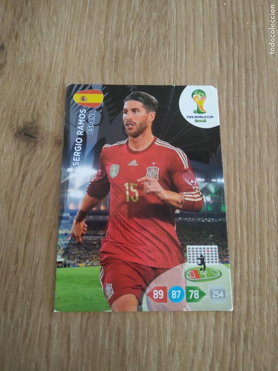 Cromos de F&uacute;tbol: RAMOS ESPA&Ntilde;A CROMO FUTBOL PANINI ADRENALYN MUNDIAL 2014 WORLD CUP COPA DEL MUNDO
