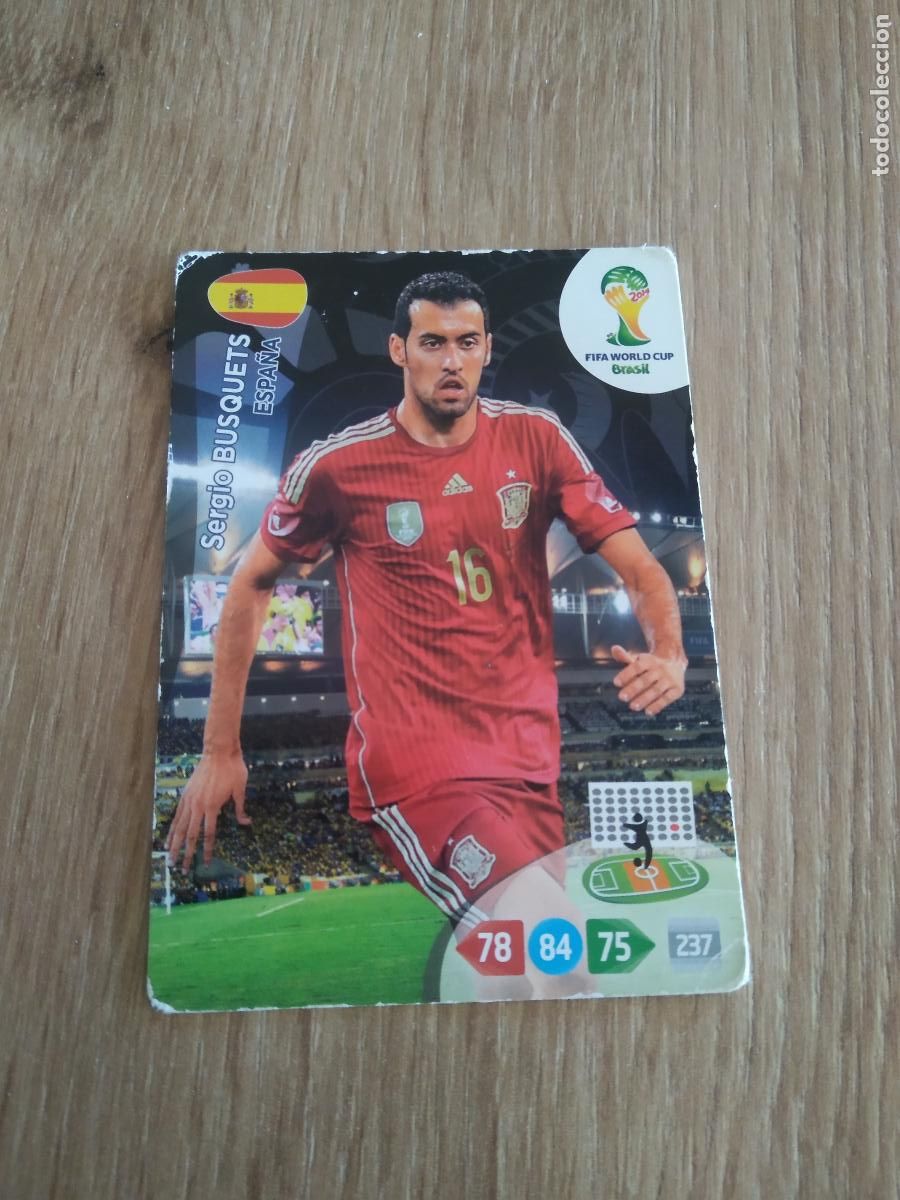 Cromos de F&uacute;tbol: BUSQUETS ESPA&Ntilde;A CROMO FUTBOL PANINI ADRENALYN MUNDIAL 2014 WORLD CUP COPA DEL MUNDO