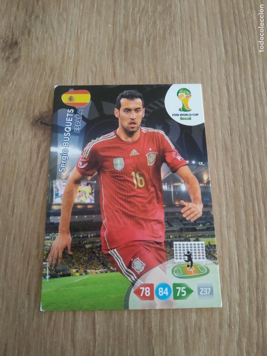 Cromos de F&uacute;tbol: BUSQUETS ESPA&Ntilde;A CROMO FUTBOL PANINI ADRENALYN MUNDIAL 2014 WORLD CUP COPA DEL MUNDO