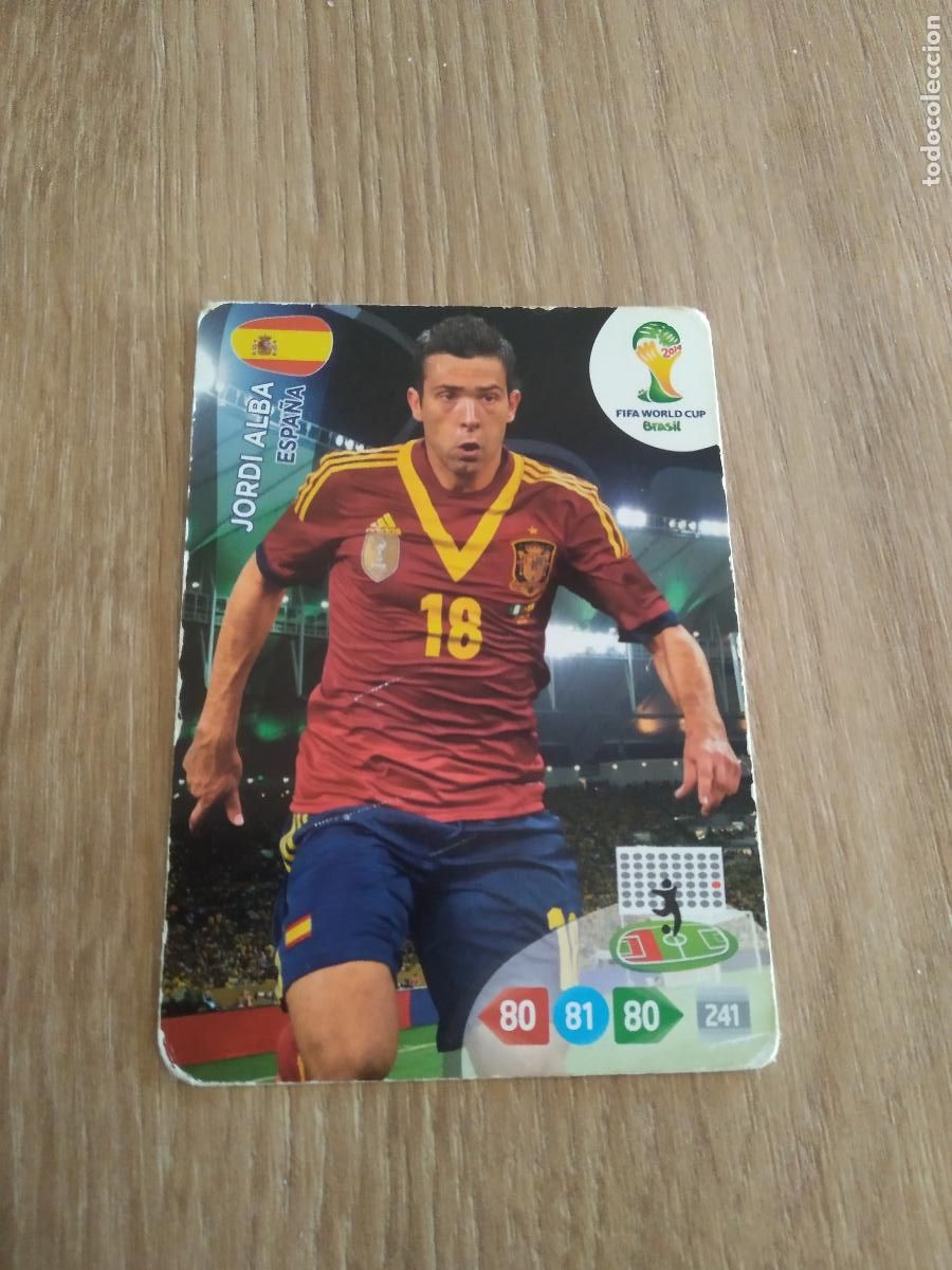 Cromos de F&uacute;tbol: JORDI ALBA ESPA&Ntilde;A CROMO FUTBOL PANINI ADRENALYN MUNDIAL 2014 WORLD CUP COPA DEL MUNDO