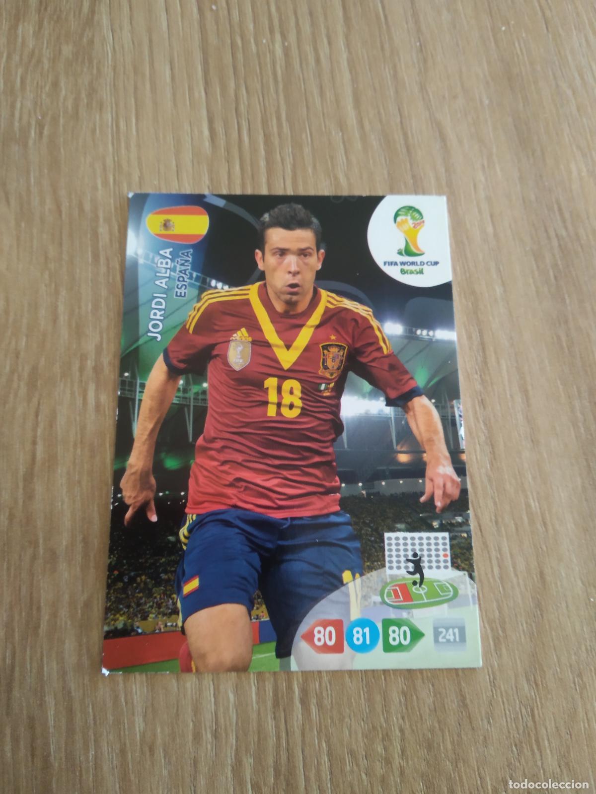 Cromos de F&uacute;tbol: JORDI ALBA ESPA&Ntilde;A CROMO FUTBOL PANINI ADRENALYN MUNDIAL 2014 WORLD CUP COPA DEL MUNDO