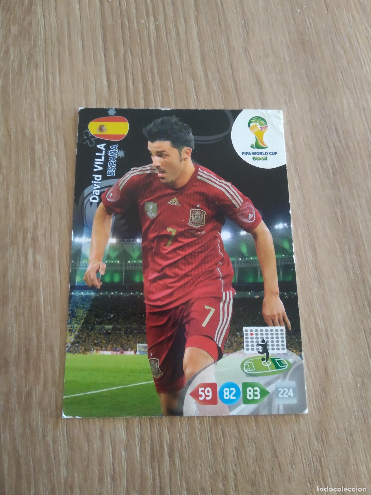 Cromos de F&uacute;tbol: DAVID VILLA ESPA&Ntilde;A CROMO FUTBOL PANINI ADRENALYN MUNDIAL 2014 WORLD CUP COPA DEL MUNDO