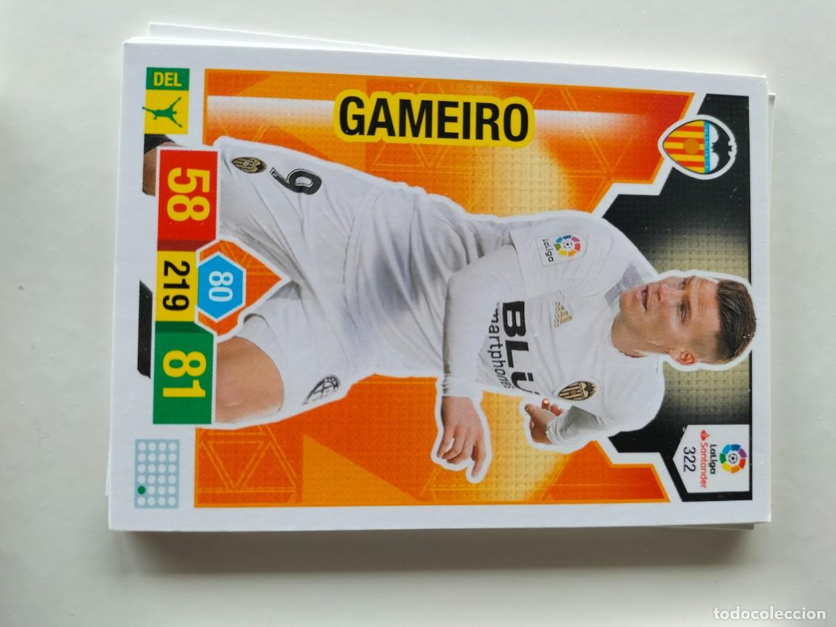 Cromos de F&uacute;tbol: 1 CROMO FICHA PANINI ADRENALYN TEMPORADA 18-19 2018-2019 VALENCIA C.F GAMEIRO 322