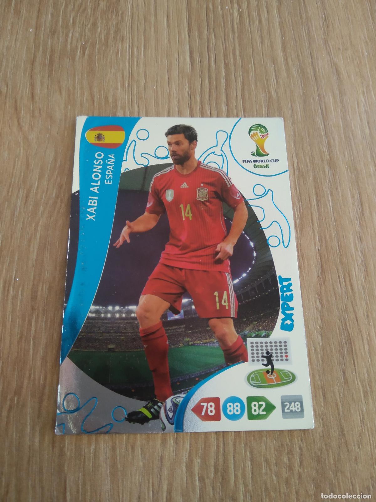 Cromos de F&uacute;tbol: XABI ALONSO ESPA&Ntilde;A CROMO FUTBOL PANINI ADRENALYN MUNDIAL 2014 WORLD CUP COPA DEL MUNDO