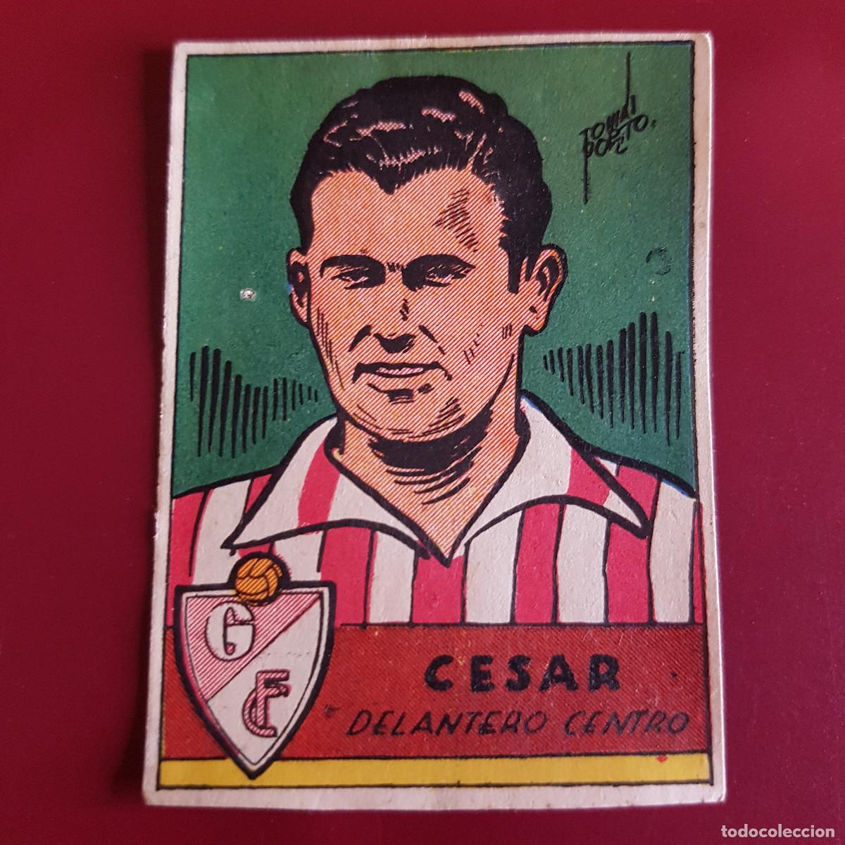 Cromos de F&uacute;tbol: CISNE - ALBUM FUTBOLISTICO 1942 42 - GRANADA - CESAR - NUNCA PEGADO