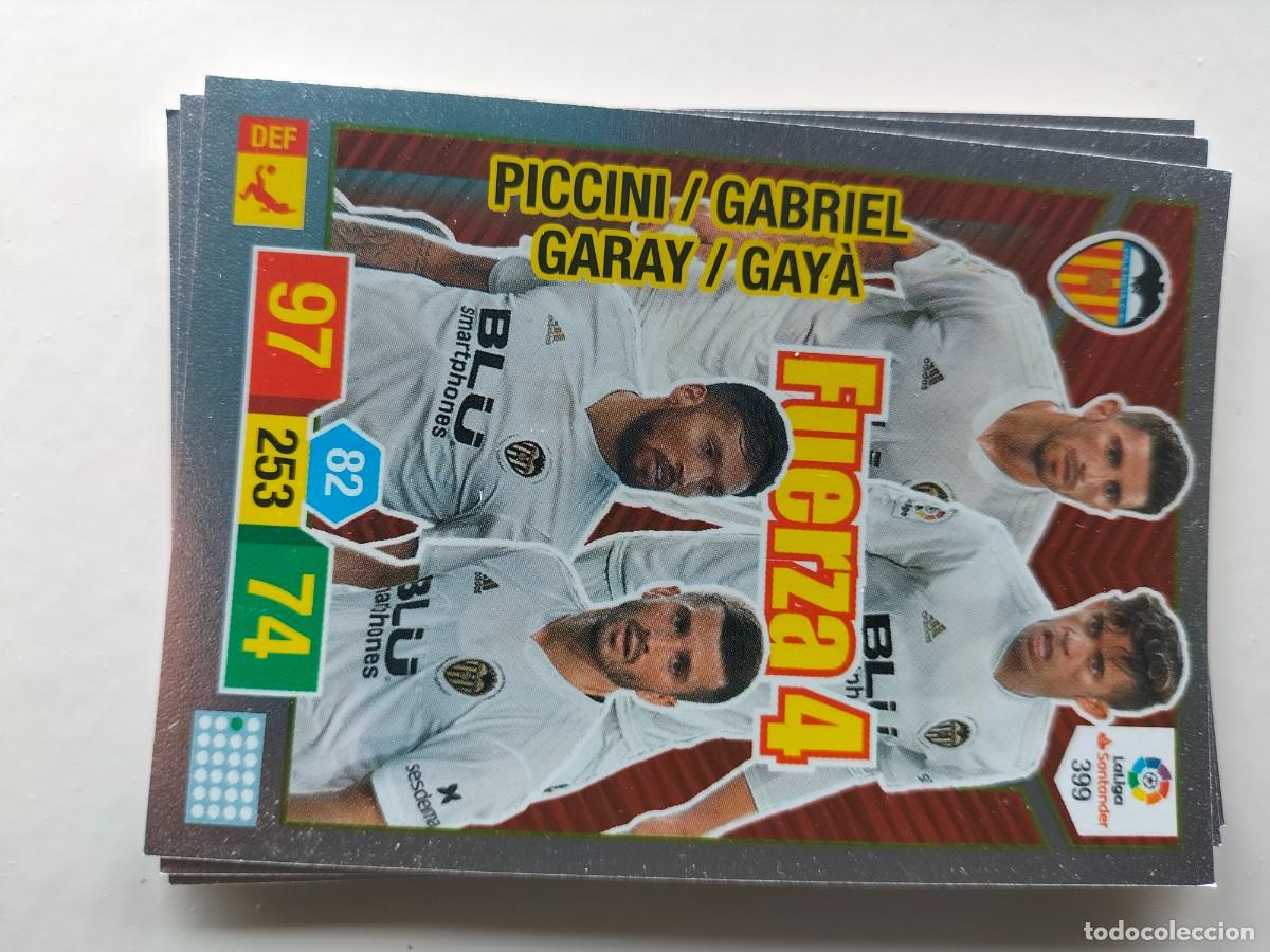 Cromos de F&uacute;tbol: 1 CROMO FICHA PANINI ADRENALYN TEMPORADA 18-19 2018-2019 VALENCIA C.F 399 GAYA GARAY GABRIEL PICCINI