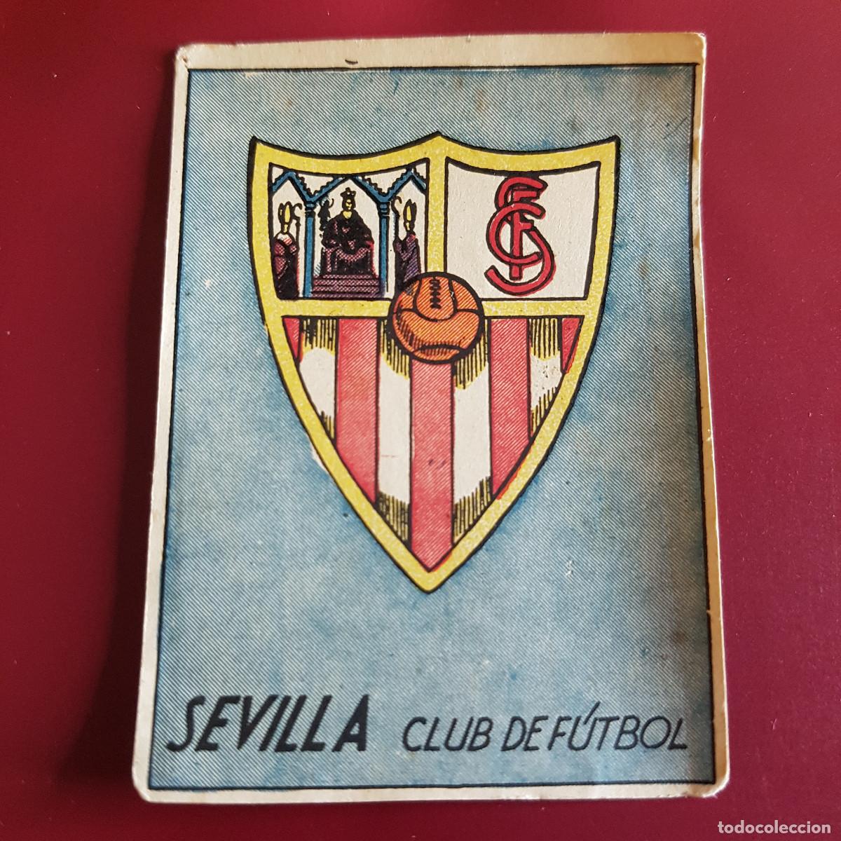 Cromos de F&uacute;tbol: CISNE - ALBUM FUTBOLISTICO 1942 42 - SEVILLA - ESCUDO - NUNCA PEGADO