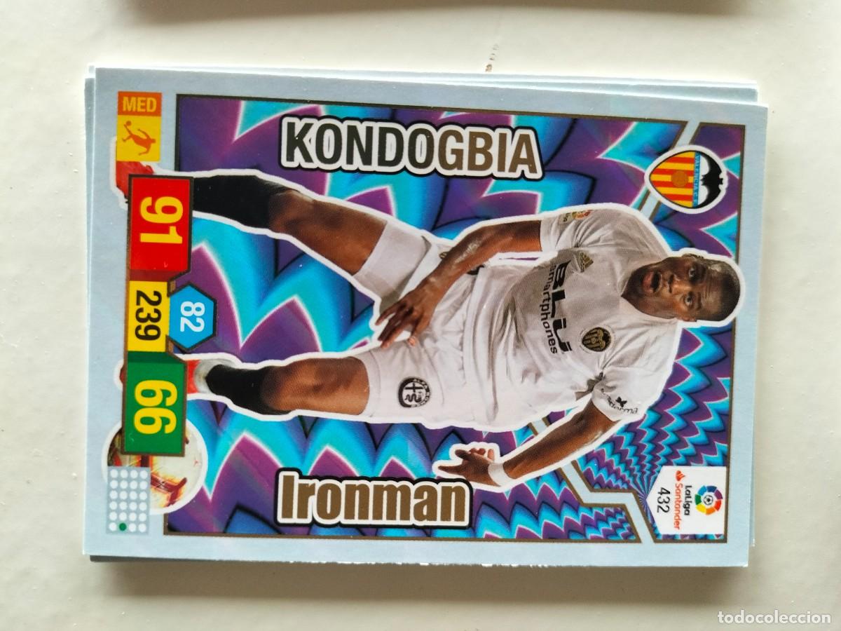 Cromos de F&uacute;tbol: 1 CROMO FICHA PANINI ADRENALYN TEMPORADA 18-19 2018-2019 VALENCIA C.F 432 KONDOGBIA ( IRONMAN