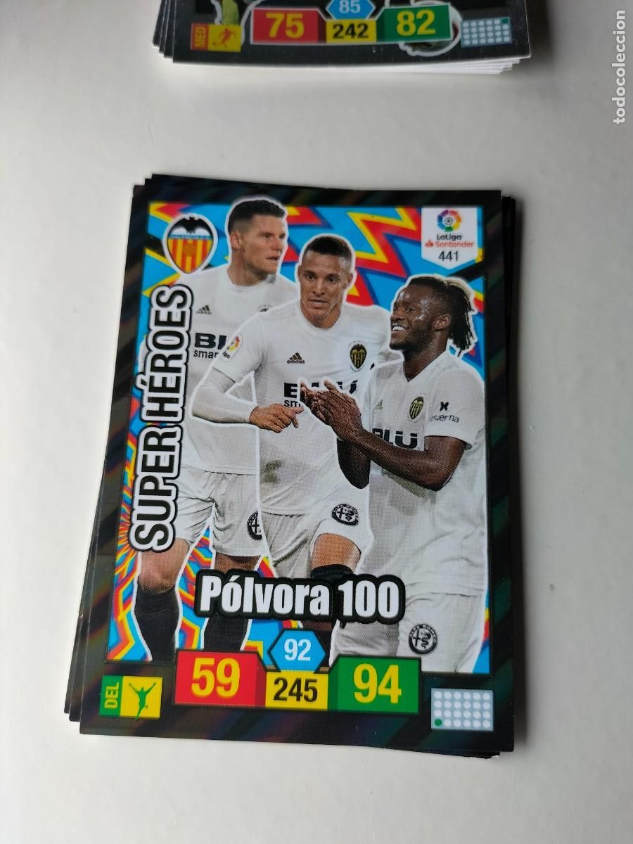 Cromos de F&uacute;tbol: 1 CROMO FICHA PANINI ADRENALYN TEMPORADA 18-19 2018-2019 VALENCIA C.F 441 GAMEIRO RODRIGO SUPER H&Eacute;RO