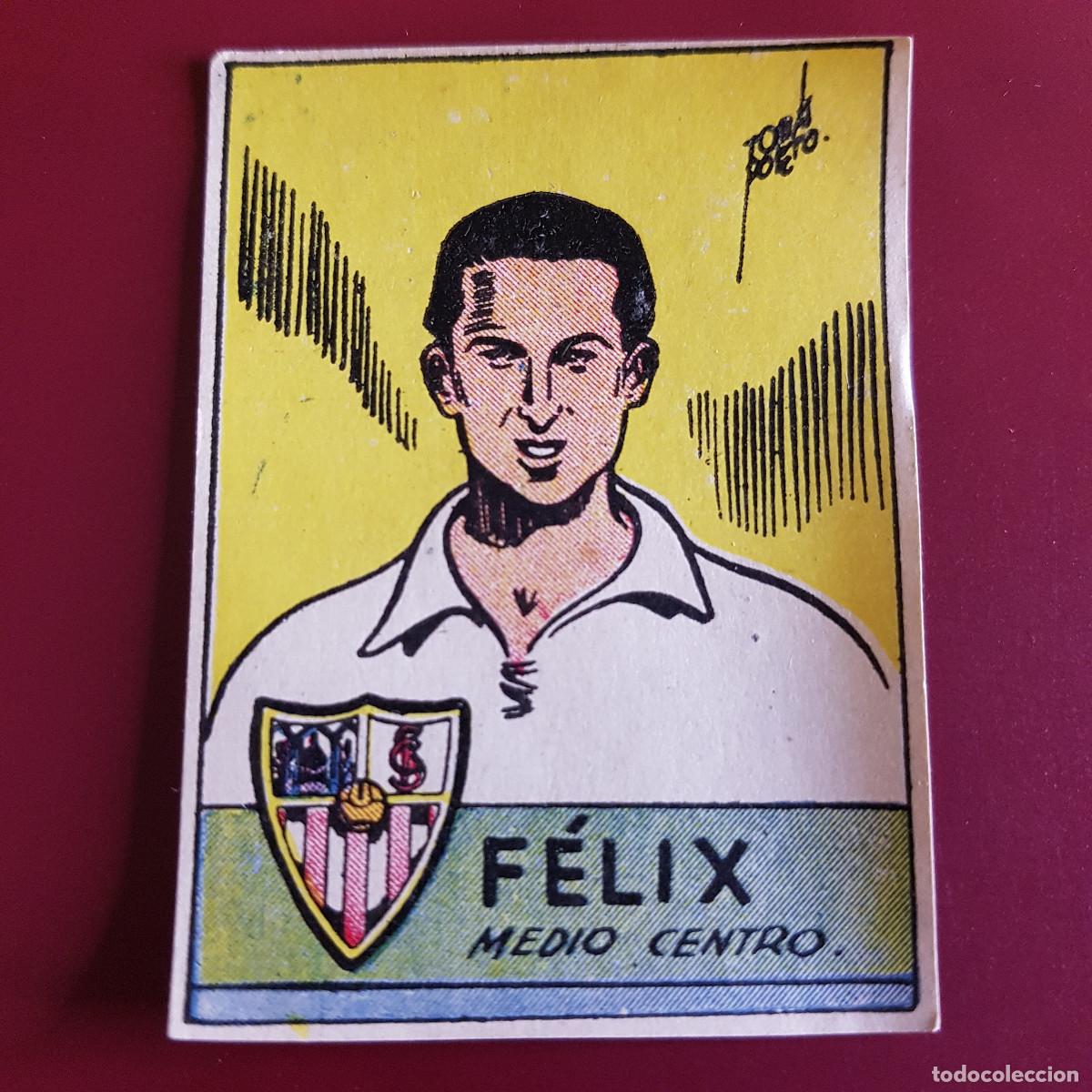 Cromos de F&uacute;tbol: CISNE - ALBUM FUTBOLISTICO 1942 42 - SEVILLA - FELIX - NUNCA PEGADO