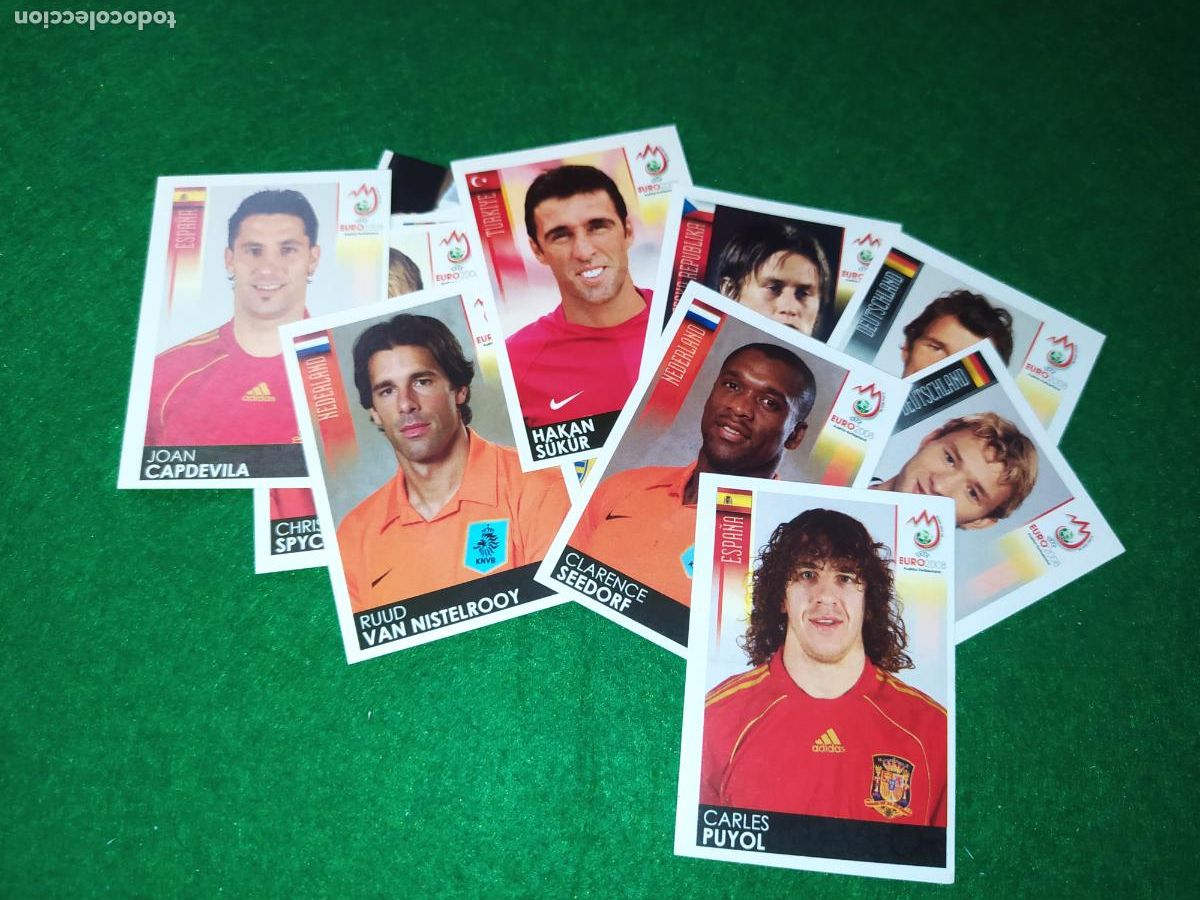 Cromos de F&uacute;tbol: LOTE DE 15 CROMOS EUROCOPA 2008 NUEVOS SIN PEGAR