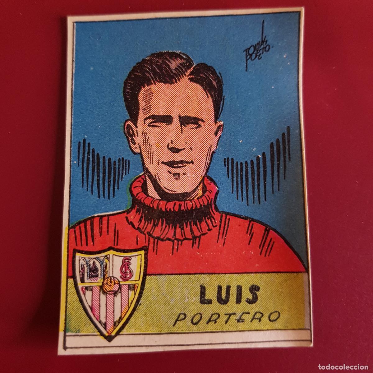 Cromos de F&uacute;tbol: CISNE - ALBUM FUTBOLISTICO 1942 42 - SEVILLA - LUIS - NUNCA PEGADO