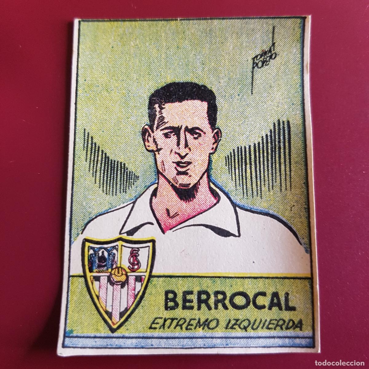 Cromos de F&uacute;tbol: CISNE - ALBUM FUTBOLISTICO 1942 42 - SEVILLA - BERROCAL - NUNCA PEGADO