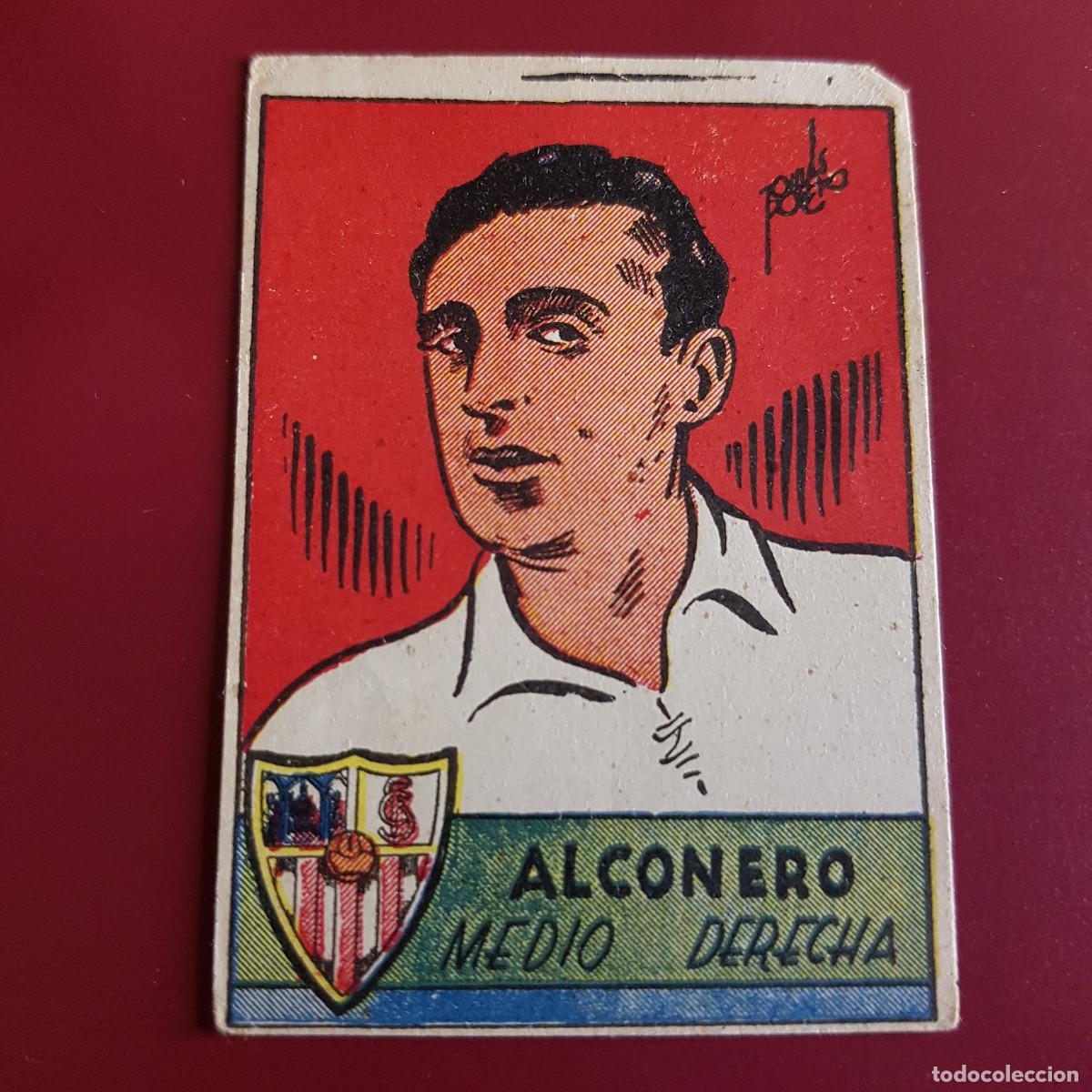 Cromos de F&uacute;tbol: CISNE - ALBUM FUTBOLISTICO 1942 42 - SEVILLA - ALCONERO - NUNCA PEGADO