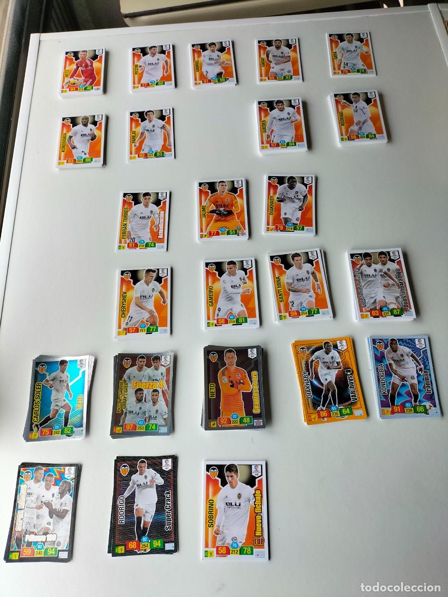 Cartes &agrave; collectionner de Football: Lote 24 cromos Adrenalyn 2018-2019 18-19 Valencia C.F ( incluye especiales