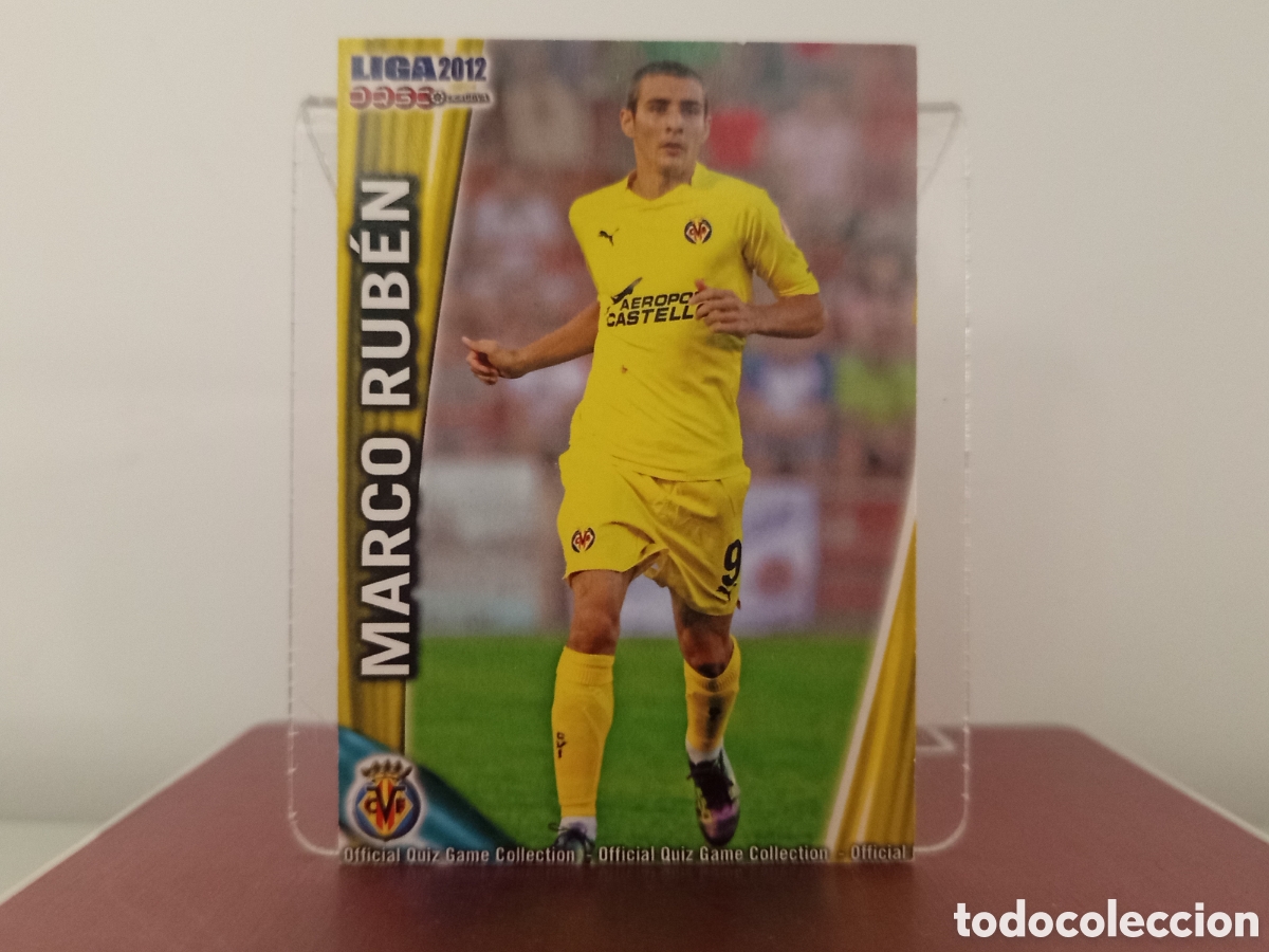 Cartes &agrave; collectionner de Football: ❇️ CROMO ⚽ MARCOS RUB&Eacute;N VILLARREAL FICHAS LIGA QUIZ 11 12 2011 2012 MUNDICROMO ❇️