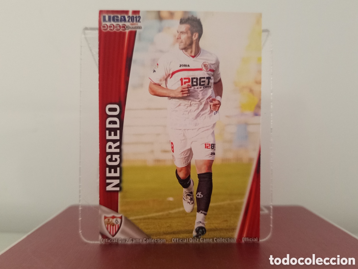 Cromos de F&uacute;tbol: ❇️ CROMO ⚽ NEGREDO SEVILLA FICHAS LIGA QUIZ 11 12 2011 2012 MUNDICROMO ❇️