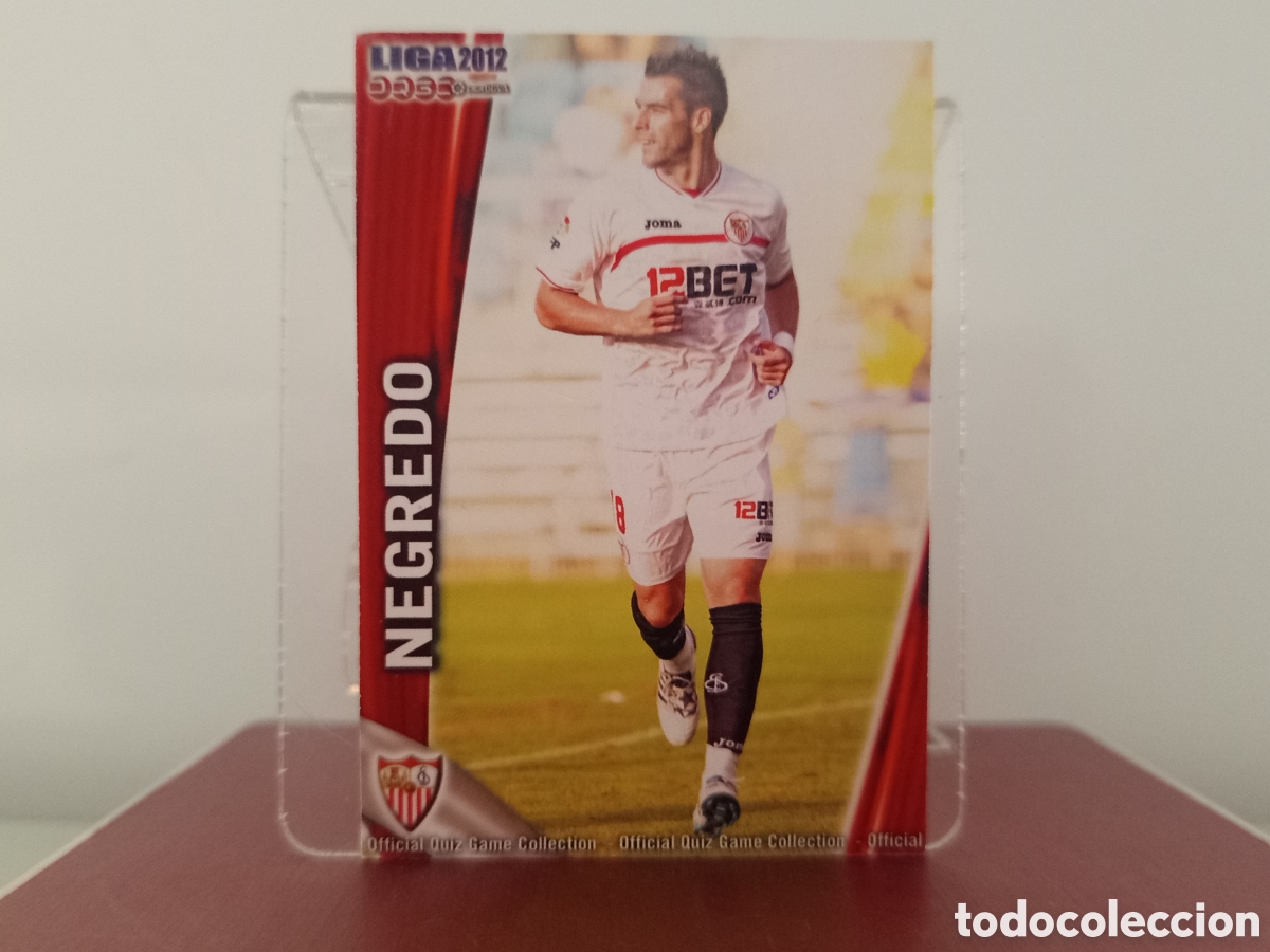 Cromos de F&uacute;tbol: ❇️ CROMO ⚽ NEGREDO SEVILLA FICHAS LIGA QUIZ 11 12 2011 2012 MUNDICROMO ❇️