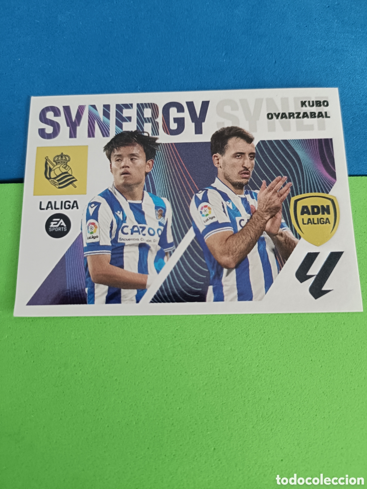 Cartes &agrave; collectionner de Football: LIGA ESTE stickers 2023 2024 23 24 PANINI -&nbsp; Synergy 16 Kubo / Oyarzabal Real Sociedad