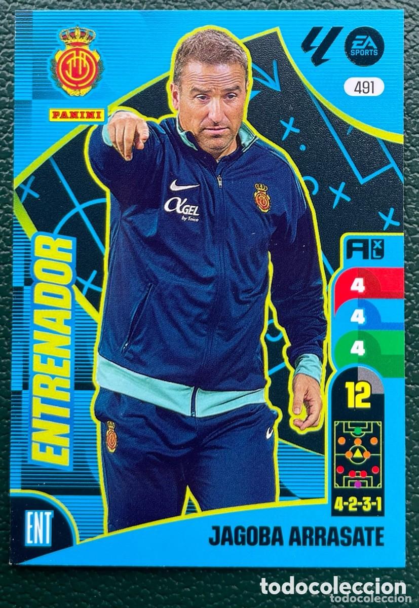 Cromos de F&uacute;tbol: 491 JAGOBA ARRASATE ENTRENADOR RCD MALLORCA FICHAS ALBUM ADRENALYN XL 2024 2025 24 25