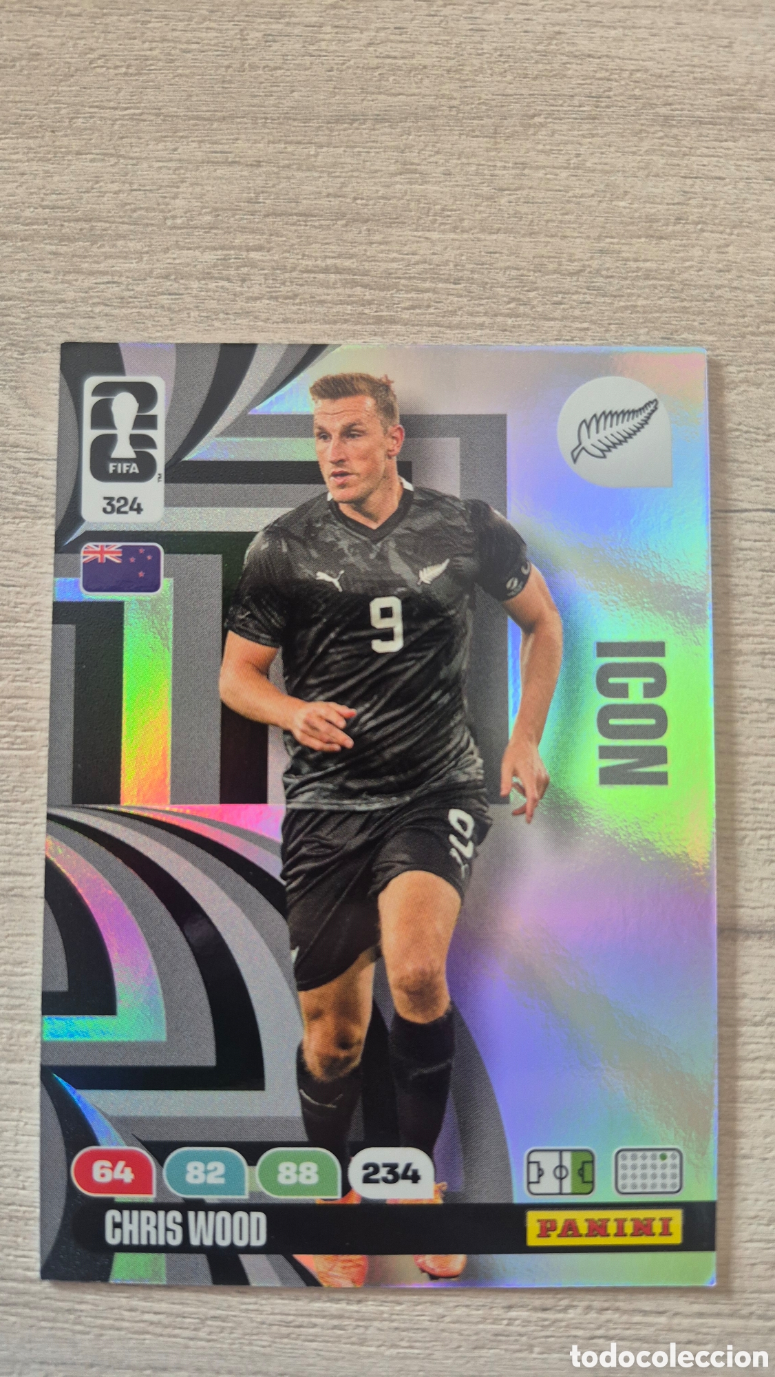 Cromos de F&uacute;tbol: N&deg;324 Icon Nueva Zelanda Chris Wood Adrenalyn FIFA World Cup 26
