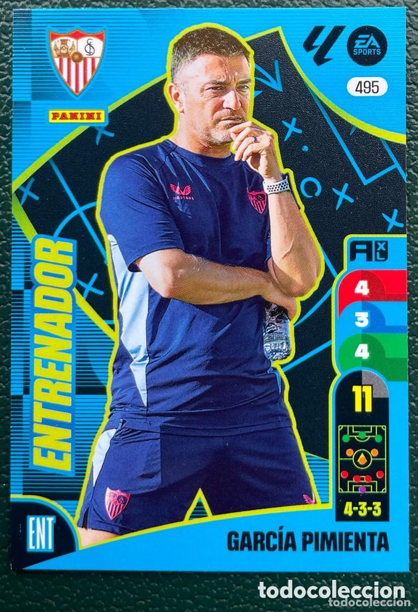 Cromos de F&uacute;tbol: 495 GARCIA PIMIENTA ENTRENADOR SEVILLA FC FICHAS ALBUM ADRENALYN XL 2024 2025 24 25