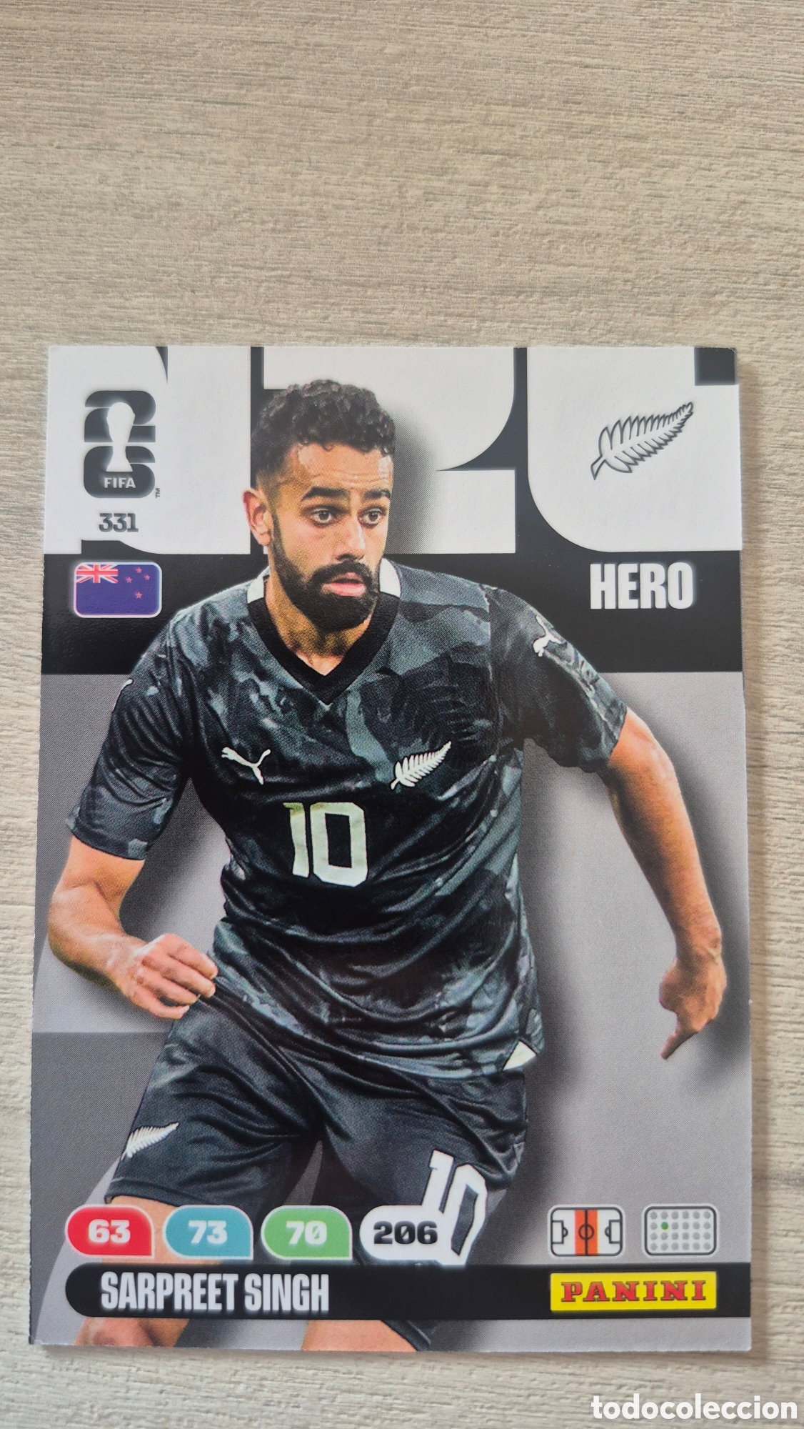 Cromos de F&uacute;tbol: N&deg;331 Nueva Zelanda Sarpreet Singh Adrenalyn FIFA World Cup 26