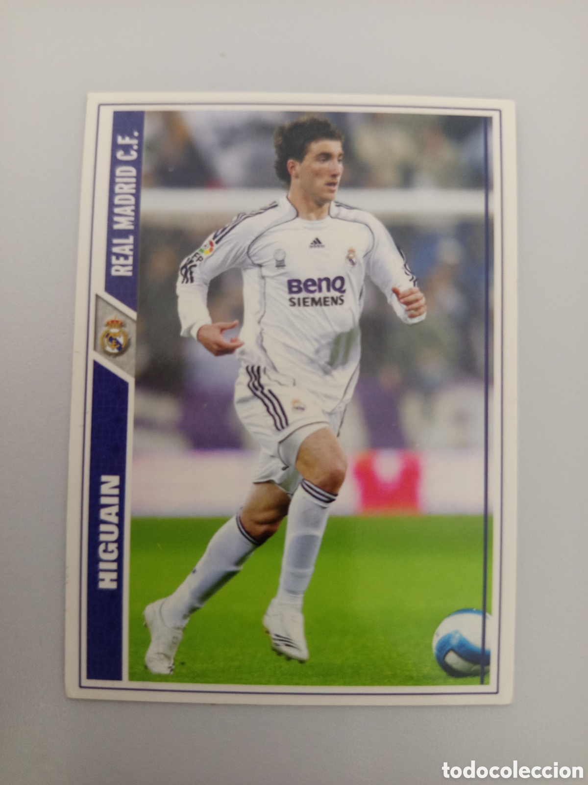 Cromos de F&uacute;tbol: ❇️ CROMO ⚽ HIGUA&Iacute;N REAL MADRID FICHAS LIGA 2008 07 08 2007 2008 MUNDICROMO ❇️