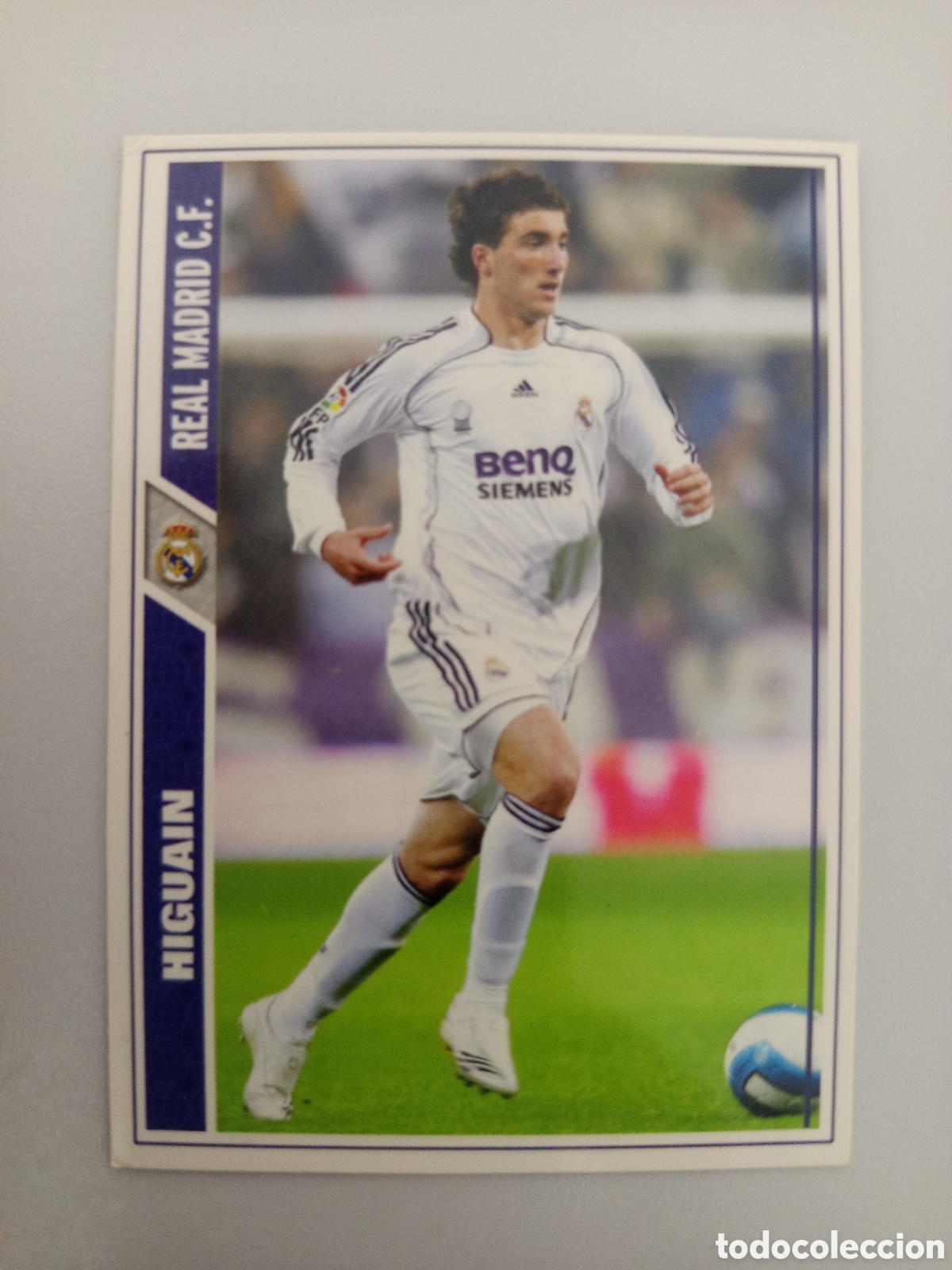 Cromos de F&uacute;tbol: ❇️ CROMO ⚽ HIGUA&Iacute;N REAL MADRID FICHAS LIGA 2008 07 08 2007 2008 MUNDICROMO ❇️