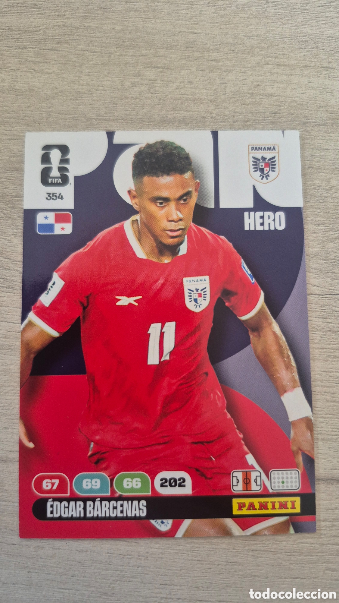 Cromos de F&uacute;tbol: N&deg;354 Panam&aacute; Edgar Barcenas Adrenalyn FIFA World Cup 26
