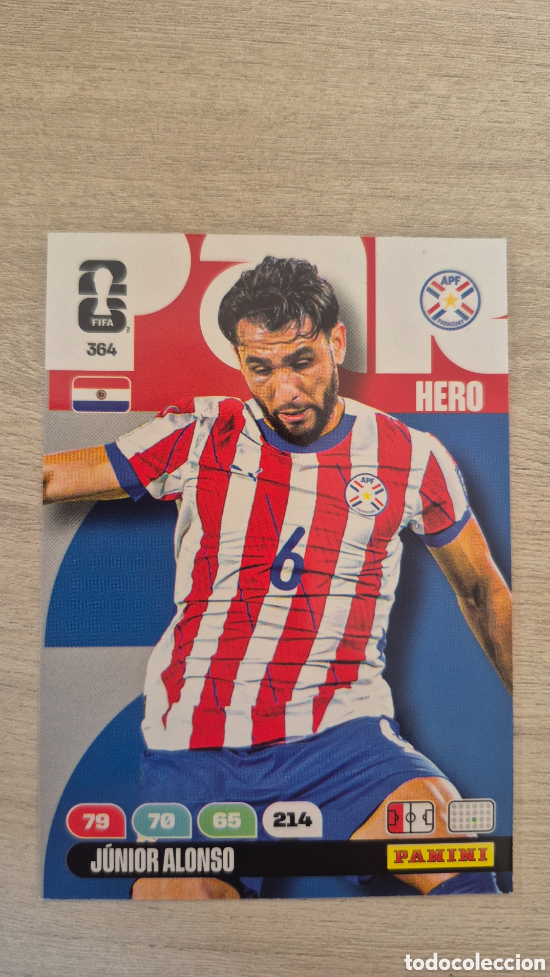 Cromos de F&uacute;tbol: N&deg;364 Paraguay Junior Alonso Adrenalyn FIFA World Cup 26