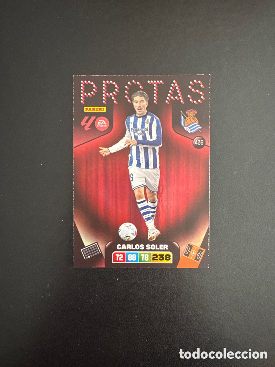 Cromos de F&uacute;tbol: CARLOS SOLER PROTAS NUMERO 436 ADRENALYN 2025 2026