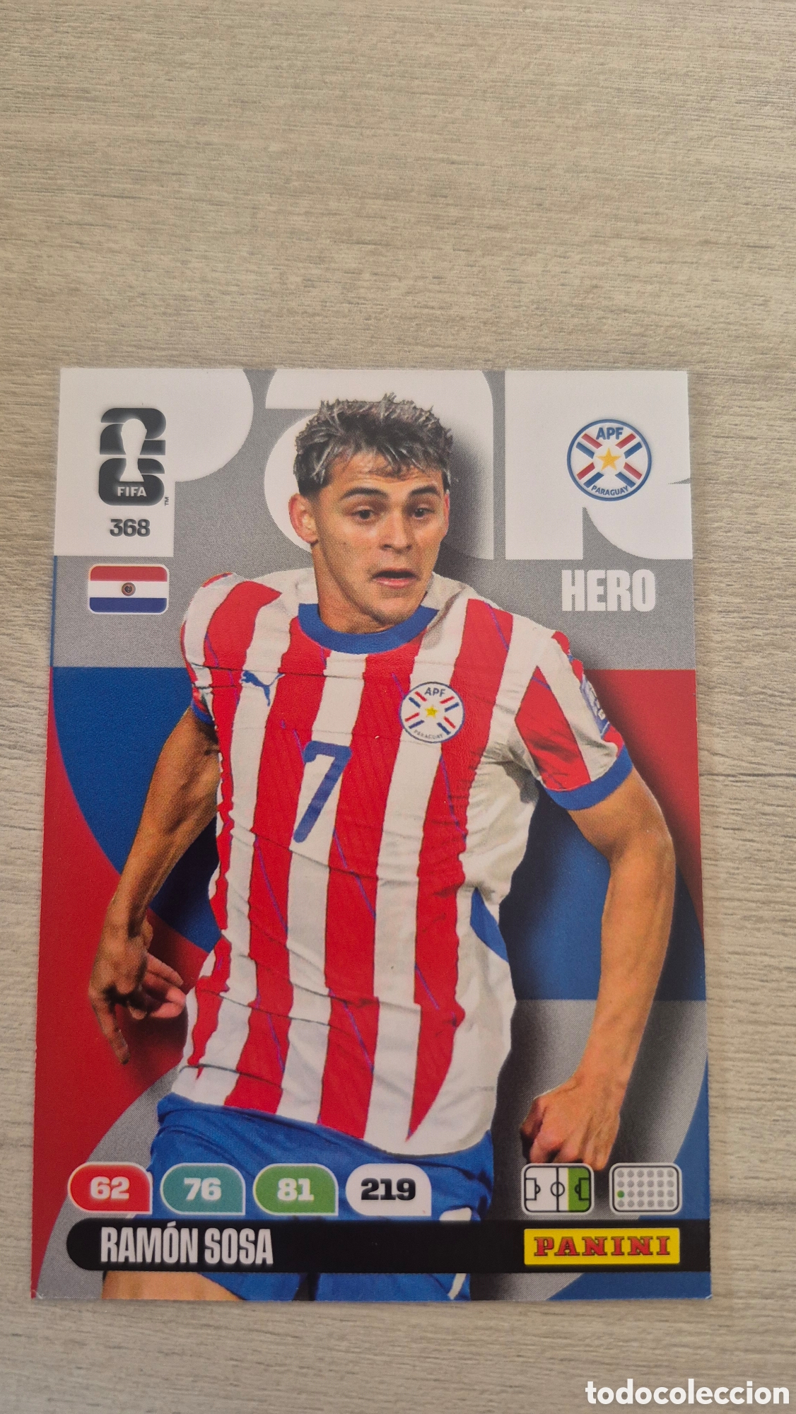 Cromos de F&uacute;tbol: N&deg;368 Paraguay Ram&oacute;n Sosa Adrenalyn FIFA World Cup 26