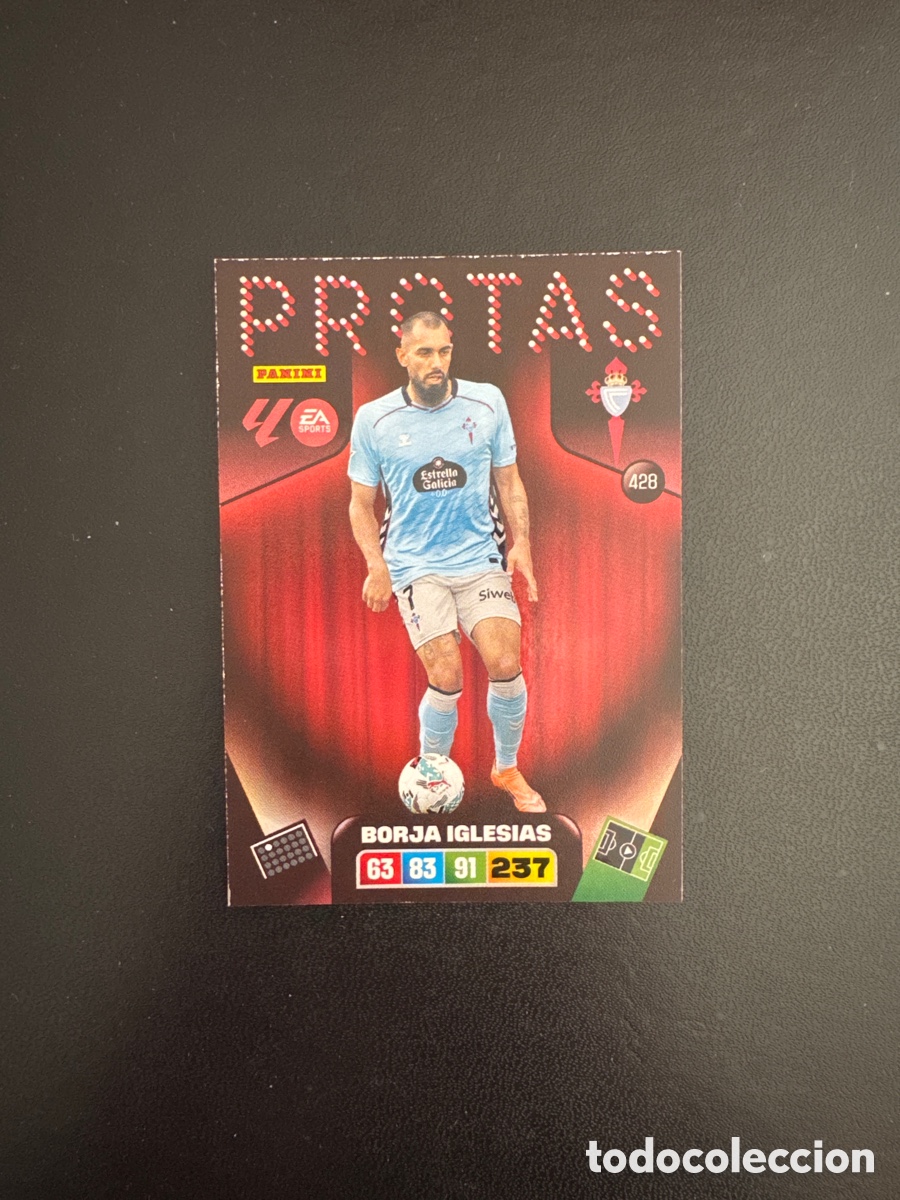 Cromos de F&uacute;tbol: BORJA IGLESIAS NUMERO 428 ADRENALYN 2025 2026