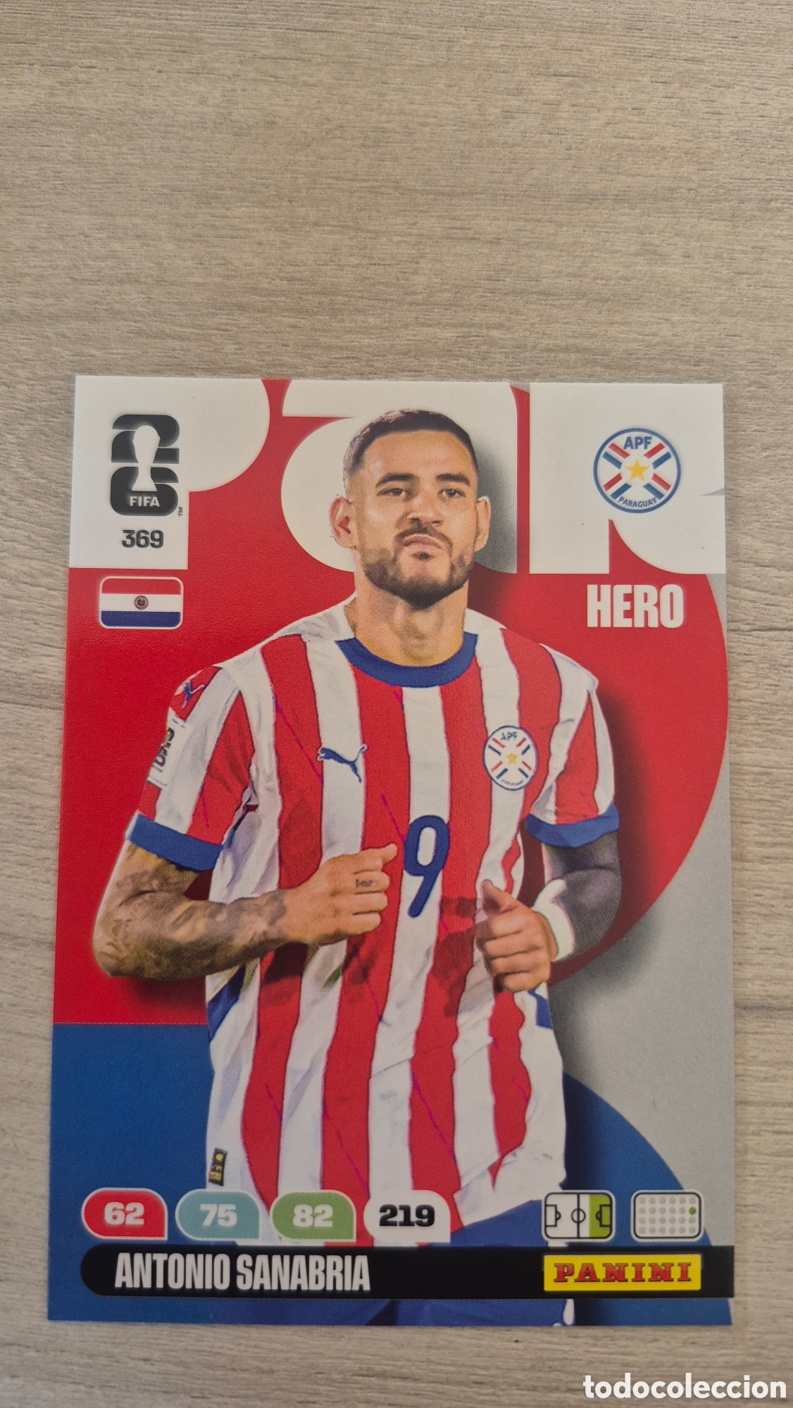Cromos de F&uacute;tbol: N&deg;369 Paraguay Antonio Sanabria Adrenalyn FIFA World Cup 26