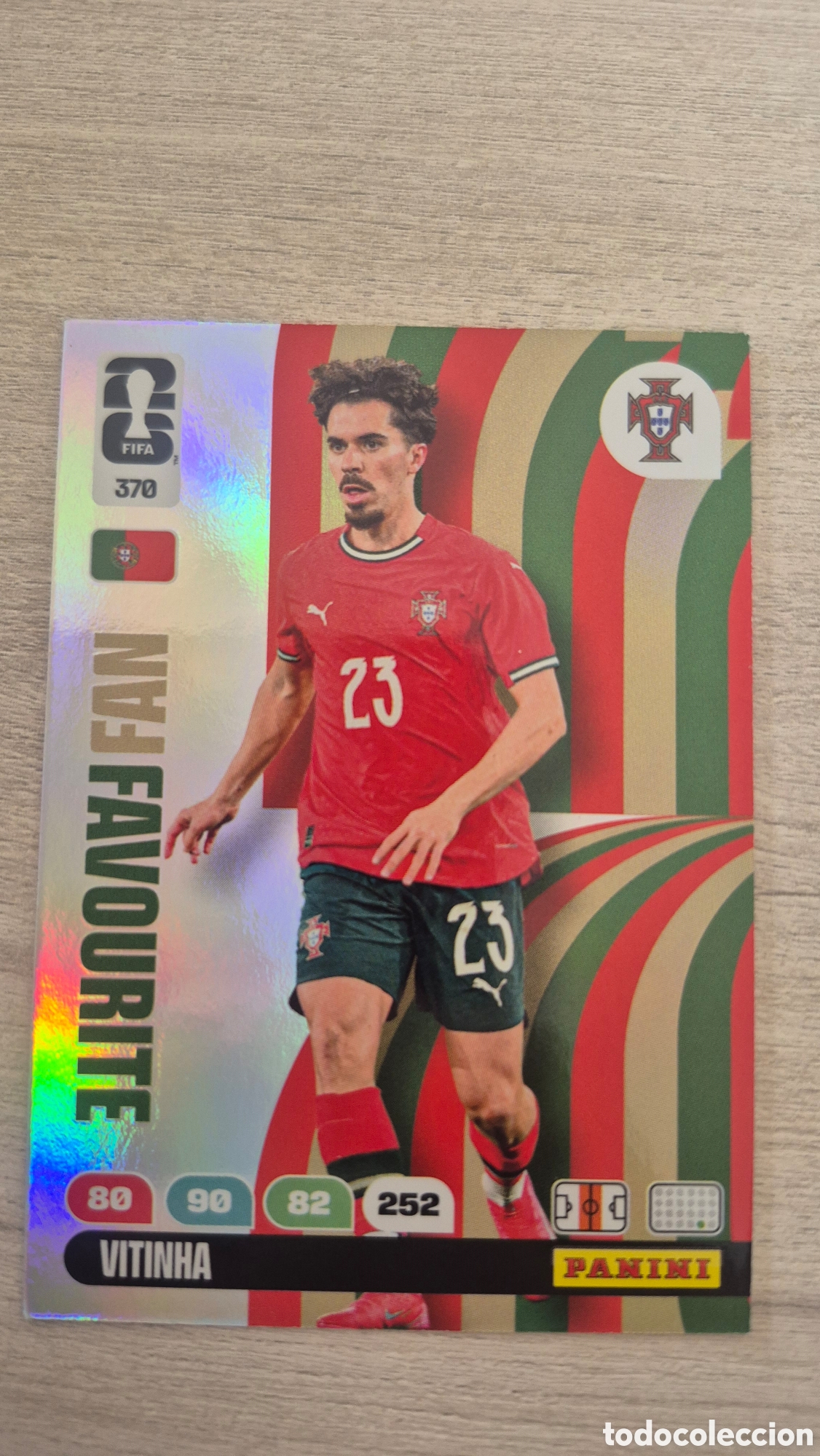 Cromos de F&uacute;tbol: N&deg;370 Fan Favourite Portugal Vitinha Adrenalyn FIFA World Cup 26
