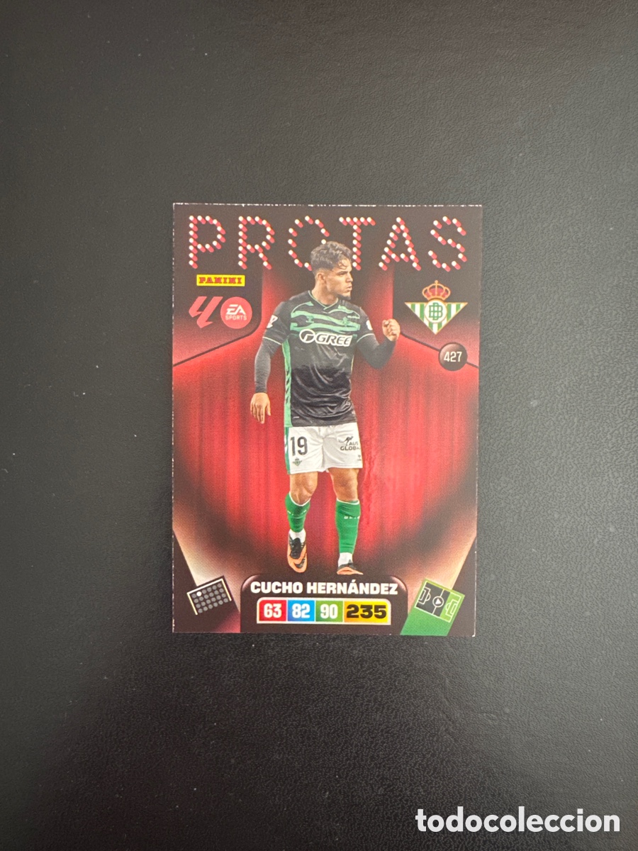 Cromos de F&uacute;tbol: CUCHO HERN&Aacute;NDEZ PROTAS NUMERO 427 ADRENALYN 2025 2026