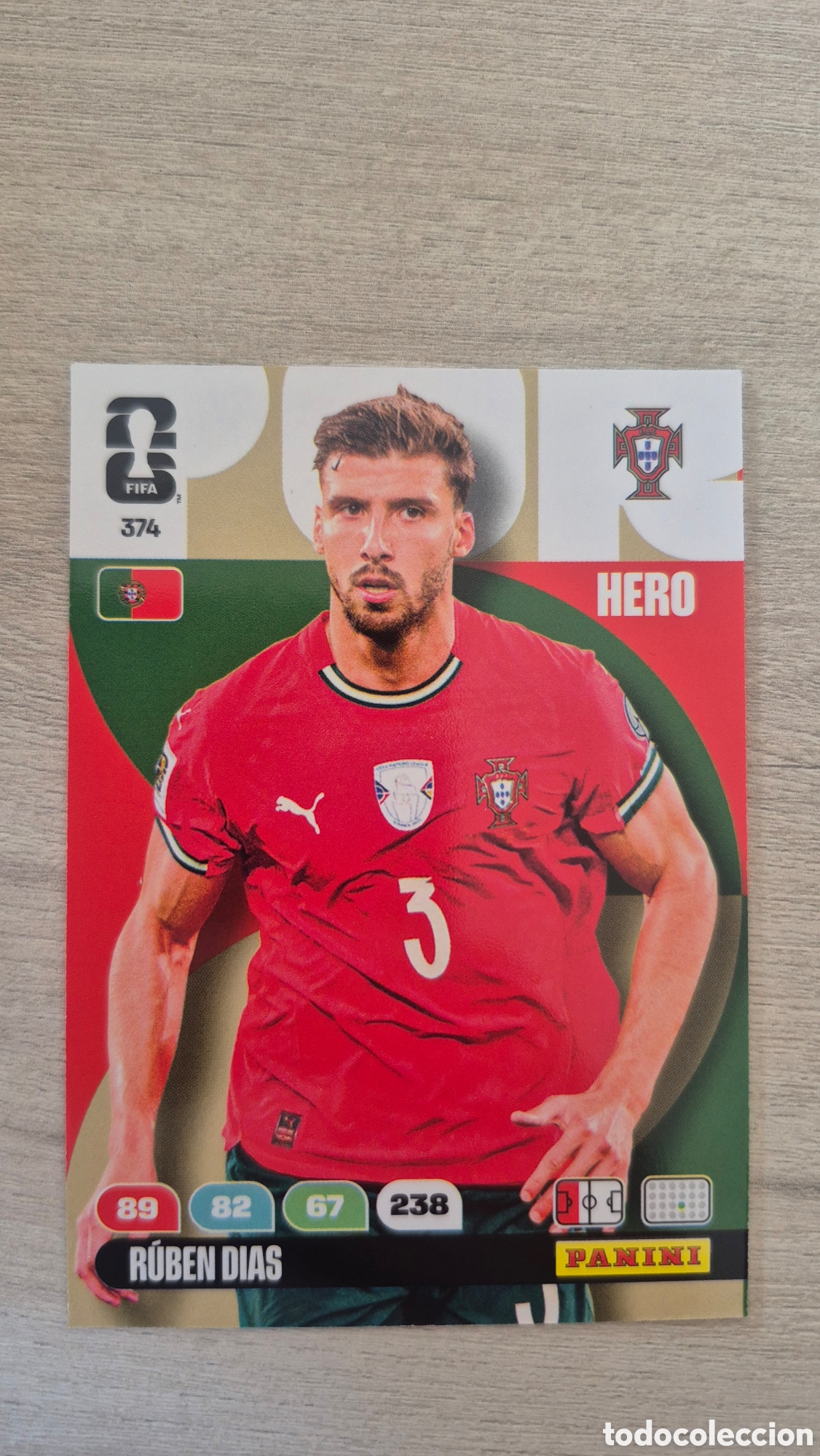 Cromos de F&uacute;tbol: N&deg;374 Portugal Rub&eacute;n Dias Adrenalyn FIFA World Cup 26