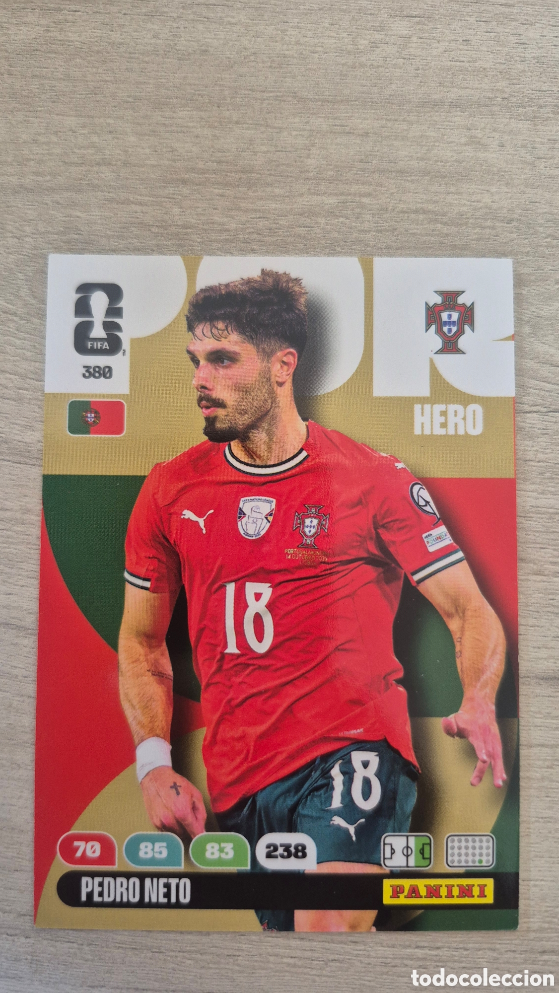 Cromos de F&uacute;tbol: N&deg;380 Portugal Pedro Neto Adrenalyn FIFA World Cup 26