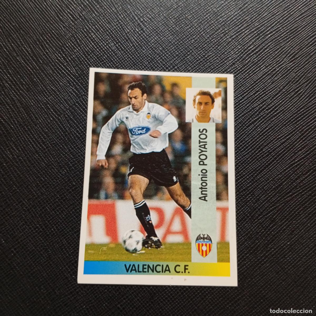 Cromos de F&uacute;tbol: 28 POYATOS VALENCIA PANINI 1996 1997 CROMO FUTBOL LIGA 96 97 - SIN PEGAR - A190 PG50