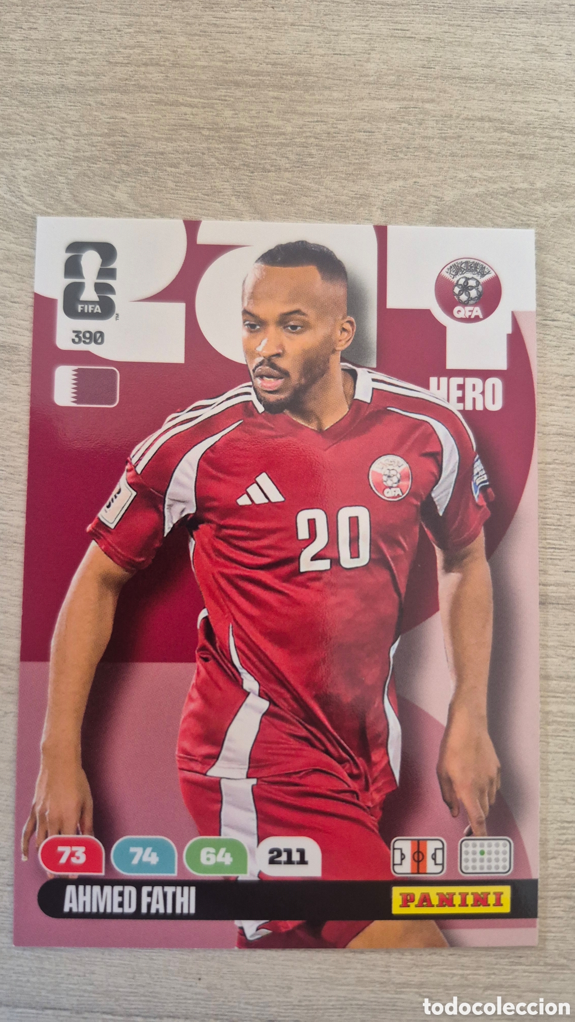 Cromos de F&uacute;tbol: N&deg;390 Qatar Ahmed Fathi Adrenalyn FIFA World Cup 26
